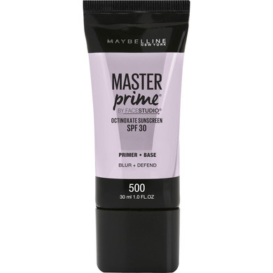 Maybelline New York Facestudio Master Prime Primer Makeup, Blur+ Defend, 1 Fl. Oz