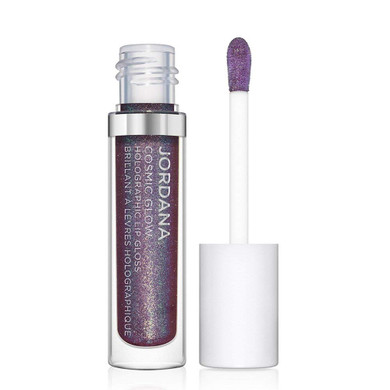 Jordana Cosmic Glow Holographic Lip Gloss - Iridescent Purple