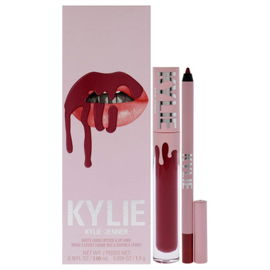 Kylie Cosmetics Matte Lip Kit - 103 Better Not Pout For Women - 2 Pc 0.10 Oz Matte Liquid Lipstick, 0.03 Oz Lip Liner
