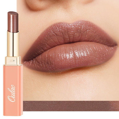 Oulac Shine Red Lipstick For Women, 2 In 1 Glossy Light Red Tinted Lip Balm, Hydrating Lipstick For Dry Lips, Moisture Shine Juicy Finish Vegan 2.2G/0.07Oz (17)
