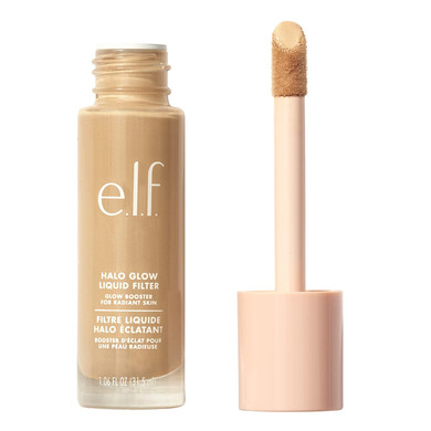 E.L.F. Halo Glow Liquid Filter, Complexion Booster For A Glowing, Soft-Focus Look, Infused With Hyaluronic Acid, Vegan & Cruelty-Free, 5 Medium/Tan5 Medium/Tan