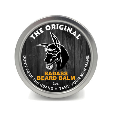 Badass Beard Care Beard Balm - The Ladies Man Scent, 2 Ounce - All Natural Ingredients, Soften Hair, Hydrate Skin To Get Rid Of Itch And Dandruff, Promote Healthy Growth