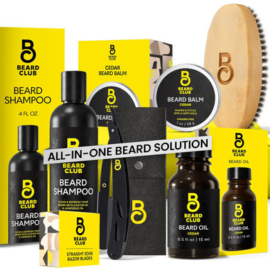 Beard Club Men'S Boar Bristle Brush - Birchwood Grooming Tool For Styling, Taming And Healthy Beard Growth