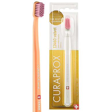 Curaprox Cs 12460 Velvet Soft Toothbrush  Sensitive Gum Care | Ultra-Gentle Cleaning With 12,460 Filaments | Single Pack, Random Color