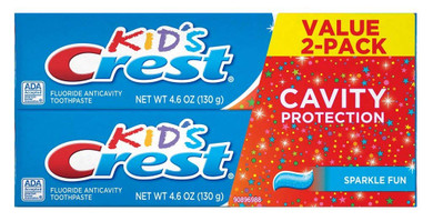 Crest Toothpaste 4.6 Ounce Kids 2-Pack Cavity Protection (136Ml) (2 Pack)