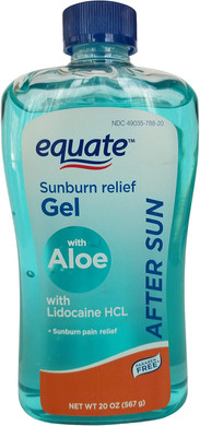 After Sun Sunburn Relief Gel With Lidocaine