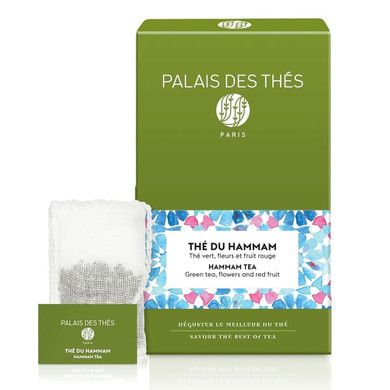 Palais Des Thés - Sunrise Wake Up - Green Tea, Mate & Grapefruit - 20 Cotton Tea Bags, Serves 20 Cups