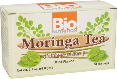 Bio Nutrition Moringa Tea, Mint Flavor - 30 Tea Bags