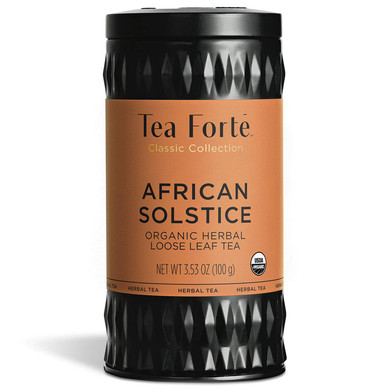Tea Forte Belgian Mint Premium Organic Loose Leaf Caffeinated Herbal Tea Blend Canister, Makes 35-50 Cups