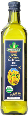 Bioitalia Sunflower Oil, 25.4 Ounce