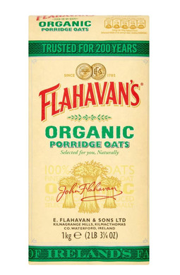 Flahavan'S Organic Porridge Oats | 100% Wholegrain Rolled Oats | Trusted For Over 200 Years | Product Of Ireland | 2.2 Lbs (1Kg)