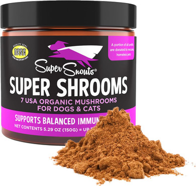 Super Snouts Lion'S Roar Lion'S Mane Mushroom Supplement For Dogs And Cats, 2.64Oz - Made In Usa Organic Lions Mane For Cognitive Function And Brain Health