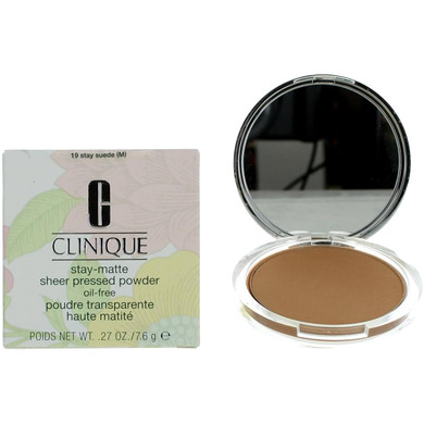 Clinique Stay Matte Sheer Pressed Powder Oil-Free 19 Stay Suede