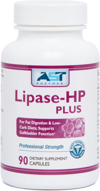 Ast Enzymes Lipase-Hp Plus  90 Vegetarian Capsules - Digestive Enzymes For Fatty Foods  Keto Diet Digestive Enzyme Formula