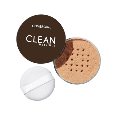 Covergirl Clean Invisible Loose Powder - Loose Powder, Setting Powder, Vegan Formula - Translucent Medium Warm, 20G (0.7 Oz)130 - Translucent Medium Warm