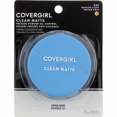 Covergirl Clean Matte Pressed Powder Medium Light, .35 Ounce (Packaging May Vary)Medium Light0.35 Ounce (Pack Of 1)