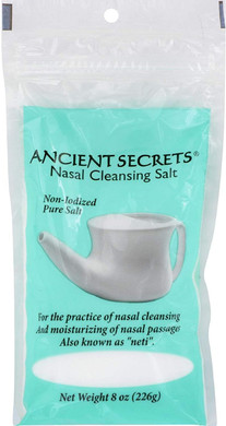 2Pack! Ancient Secrets Nasal Cleansing Pot Salt - 8 Oz