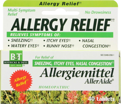 Boericke & Tafel Alleraide Allergy Relief, 40 Ct