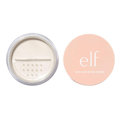 E.L.F., Halo Glow Setting Powder, Silky, Weightless, Blurring, Smooths, Minimizes Pores And Fine Lines, Creates Soft Focus Effect, Light, Semi-Matte Finish, 0.24 Ozlight