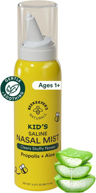 Beekeeper'S Naturals Propolis Nasal Rinse Spray Max, Relief For Adults W/Eucalyptus, Oregano & Saline, Clears Nasal Congestion, Moisturizes Sinus Canal, & Decongest Sinus Cavities, 1 Fl Oz