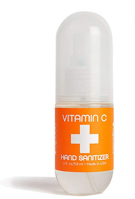 Vitamin C Hand Sanitizer | Lightly Scented | Fast Absorbing Mist | Kills Bacteria | Perfect For Home, Office, Or On The Go | Made In Usa (2 Oz)