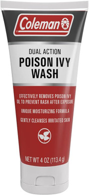 Coleman Poison Ivy Wash, Urushiol Removal System For Poison Ivy, Oak, And Sumac, Soothing Cleanser With Moisturizing Hemp Seed Oil, 4Oz