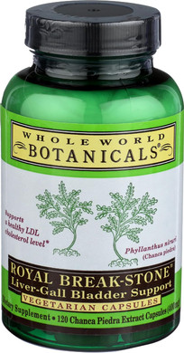 Whole World Botanicals Royal Chanca Piedra (Break-Stone) Liver Gall Bladder Support - 400 Mg - 120 Vegetarian Capsules