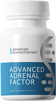 Advanced Adrenal Factor  Adrenal Support Supplement  Non-Gmo, Gluten-Free, Vegan  120 Tablets