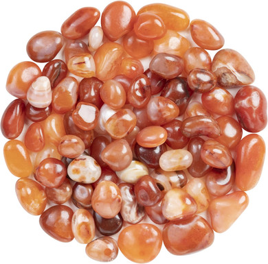 Zaicus 1Lb Red Jasper Tumbled Stones | Polished Crystals Healing | Natural Stones | Feng Shui | Chakra Balancing | Good Luck | Reiki Gift | Home Decor | Size 20-25 Mm