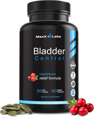 Bladder Control Supplement - Overactive Bladder Control Pills - Potent Blend Of Pumpkin Seed Oil, Cranberry Extract & Vitamin D3 - Urinary Tract Infection Treatment For Women & Men - Uti Relief - 60Ct