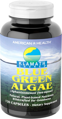 American Health Klamath Shores Blue Green Algae Capsules - Fresh Water Phytonutrient-Rich Algae Superfood Supplement - Pesticide-Free - 120 Total Servings