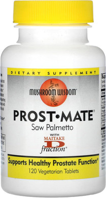 Mushroom Wisdom - Grifron Prost-Mate With Maitake D Fraction - 120 Vegetarian Tablets Formerly Maitake Products