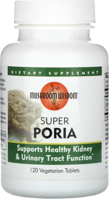 Mushroom Wisdom Super Poria 120 Tablets, 0.02 Pound