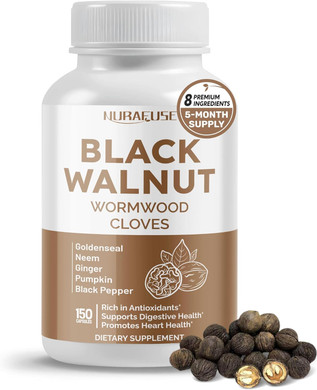Black Walnut Wormwood Whole Cloves Goldenseal - Rich In Antioxidants, Digestive Health- Made And Tested In The Usa
