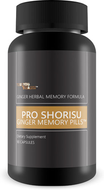 Pro Shorisu Ginger Memory Pills - Ginger Herbal Advanced Memory Formula - Our Best Memory Pills For Brain - Memory Pills For Women - Memory Pills For Men - Memory Pills For Seniors - Memory Loss Pills