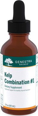 Genestra Brands Kelp Combination #1 | Contains Bladderwrack, Borage, Skullcap, American Ginseng And Eleuthero | 2 Fl. Oz
