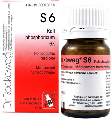 Dr. Reckeweg S6 Kali Phosphoricum 12X