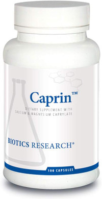 Biotics Research Caprin Caprylic Acid 1200 Milligram Serving, Gastrointestinal Support, Calcium, Magnesium Added, Aids In Gut Microbial Balance 100 Capsules