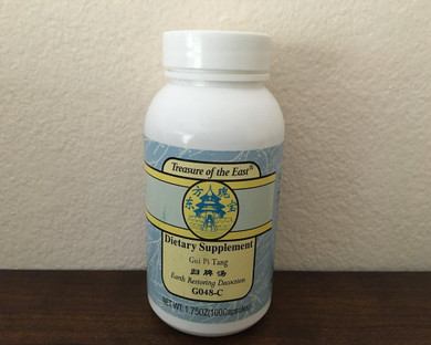 Gui Pi Tang - Earth Restoring Decoction Concentrate Extract 100 Capsules Treasure Of East