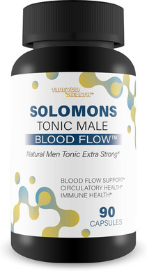 Solomons Tonic - Our Best Mens Blood Flow Supplement - Good Blood Flow Support - Male Blood Flow Capsules - Max Blood Flow Pills - Blood Circulation Supplements For Men - Male Blood Circulation Pills