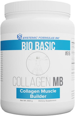 Systemic Formulas Collagen Mb #616 Collagen Muscle Builder Protein Supplement For Metabolic Support, Joint Health, And Anti-Aging, Glycine Rich Formula (660 G)