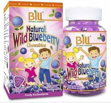 Natural Wild Blueberry, 90 Chewable Tablets
