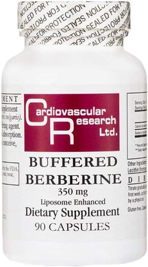 Cardiovascular Research Buffered Berberine 350 Mg, White, 90 Count