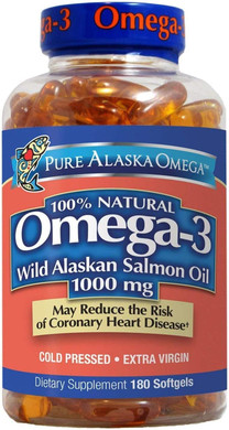 Pure Alaska Omega-3 Wild Alaskan Salmon Oil 1000Mg 210 Ct