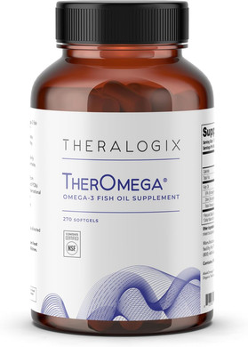 Theralogix Theromega Omega-3 Fish Oil Supplement - Supports Heart, Brain, Immune & Joint Health* - 700 Mg Dha & Epa From Wild Alaska Pollock - Sustainably Sourced - Nsf Certified - 270 Softgels