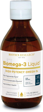 Biotics Research Biomega 3 Liquid Highly Concentrated Omega 3 Fish Oil Liquid, Sustainably Sourced, Traceable, Pure 2490 Mg Of Epa Dha Omega 3 Fatty Acids Per Tsp 1040 Mg Dha 7 Fl Ounces 200Ml 40 Svg