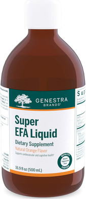 Genestra Brands Super Efa Liquid | Supports Cardiovascular Health, And The Development Of Brain, Eyes, And Nerves In Children* | 6.8 Fl Oz | Natural Orange Flavor