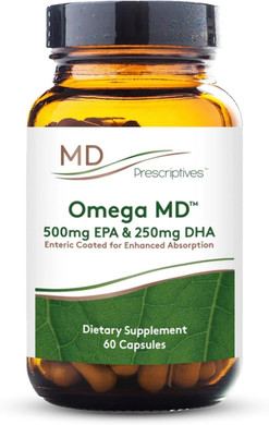 Omega Md Supplement - 500 Epa & 250 Dha Omega 3 Fish Oil - Supports Brain Health & Joints* - No Fishy Smell - 60 Softgels