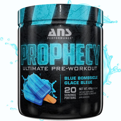 Prophecy Pre Workout Powder (20 Servings, 14.5 Oz)  Gluten Free Pre-Workout Formula - Energy & Strength - Sugar Free- Increase Power & Workout Volum (Blue Bombsicle)