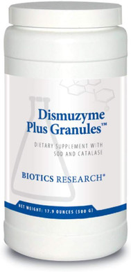 Biotics Research Dismuzyme Plus Granules Sod, 1200 Mcg Catalase, High Antioxidant Activity, Supports Immune System. Contains: 17.9 Ounces 500 Grams 62 Servings